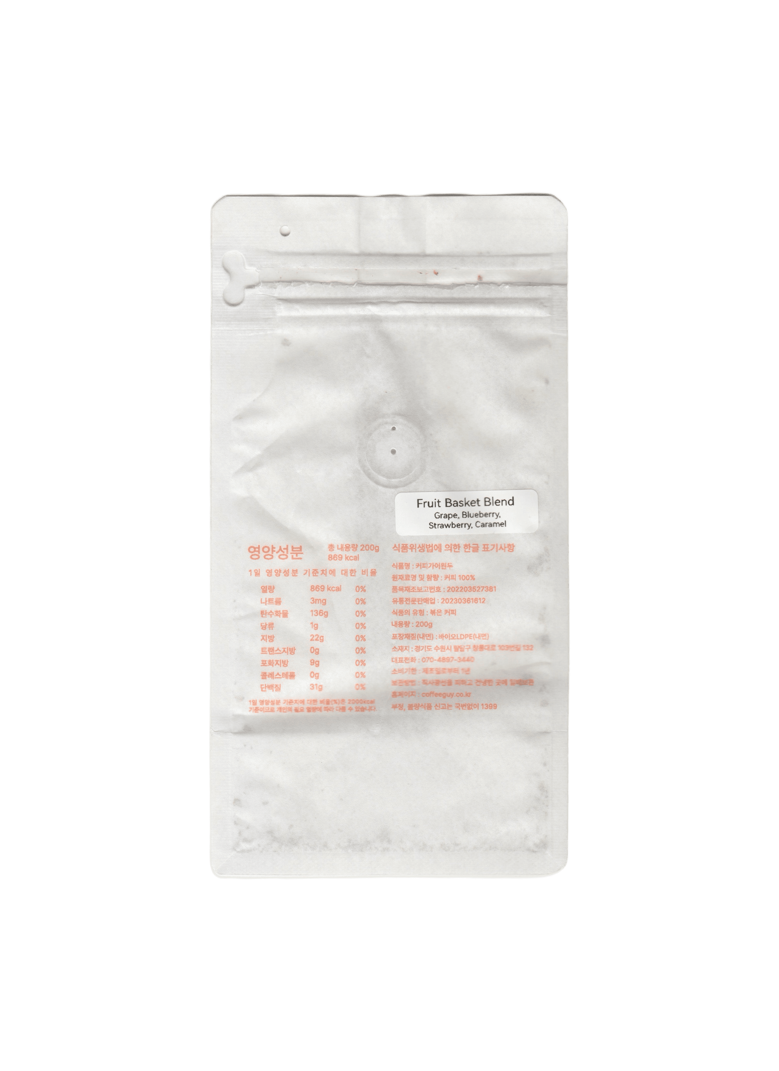 COFFEE GUY FRUIT BASKET BLEND 背面